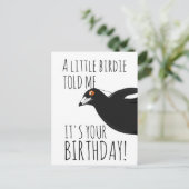 Grappige ekster ansichtkaart briefkaart (Staand voorkant)