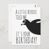 Grappige ekster ansichtkaart briefkaart (Voorkant / Achterkant)