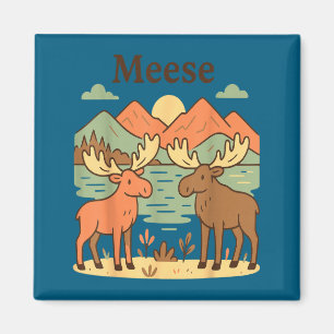 Grappige eland elanden schattig natuur natuurleven magneet