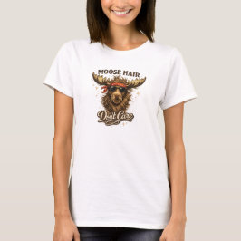 Grappige Eland Haar Geeft Niks Illustratie T-shirt