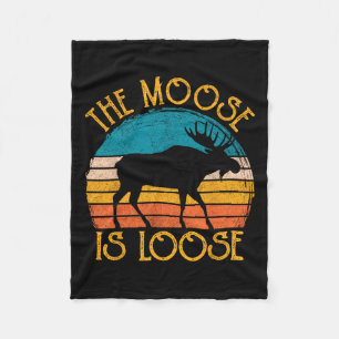 Grappige eland is losse dierenkleding fleece deken