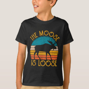 Grappige eland is losse dierenkleding t-shirt