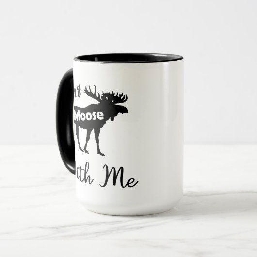 Grappige eland lover mok (Voorkant links)