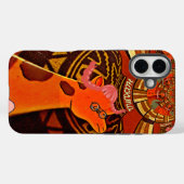 Grappige Elegante Giraffe Accessoire Afrikaanse St Case-Mate iPhone Case (Achterkant (horizontaal))