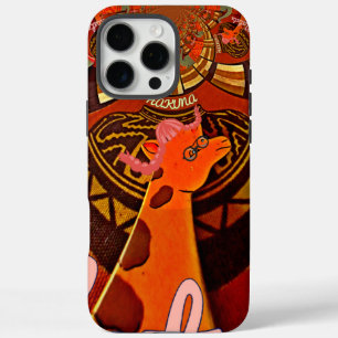 Grappige Elegante Giraffe Accessoire Afrikaanse St iPhone 16 Pro Max Hoesje