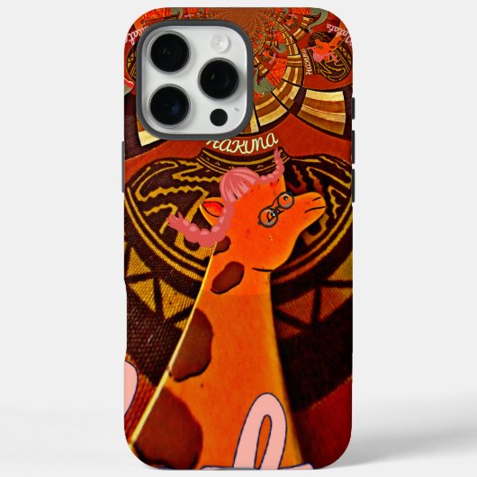 Grappige Elegante Giraffe Accessoire Afrikaanse St Case-Mate iPhone Case (Achterkant)