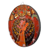 Grappige Elegante Giraffe Accessoire Afrikaanse St Dartbord (Voorkant Rechts)