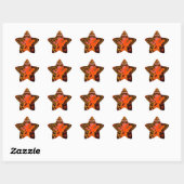 Grappige Elegante Giraffe Accessoire Afrikaanse St Ster Sticker (Vel)