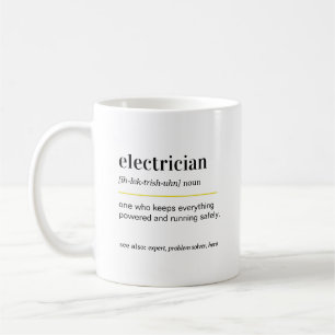 Grappige elektricien cadeau koffiemok