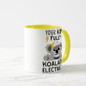 grappige elektricien geschenken - Kwala pun Elektr Mok (Voorkant rechts)
