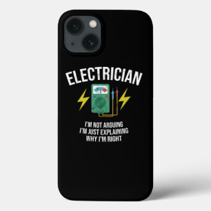 Grappige elektricien Ik ben niet aan het ruziën Sp Case-Mate iPhone Case