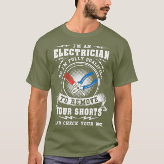 Grappige elektricien in een elektricien voor leuk t-shirt