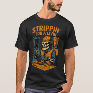 Grappige elektricien met een t-shirt