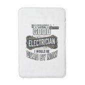 Grappige elektricien vintage gravure citaat ontwer badmat (Voorkant Verticaal)