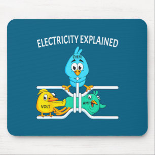 Grappige elektricien voor mannen vrouwen elektrici muismat