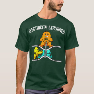Grappige Elektriciteit Uitgelegd Natuurkunde Docen T-shirt