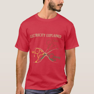 Grappige Elektriciteit Uitgelegd Natuurkunde famil T-shirt
