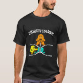 Grappige elektriciteit uitgelegd natuurkunde leraa t-shirt (Voorkant)