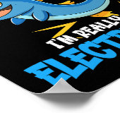 Grappige Elektrische Eel Kostuum Design Dierenvrie Poster (Hoek)