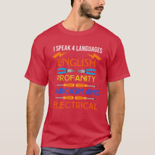 grappige elektronica motor ingenieur wetenschapper t-shirt