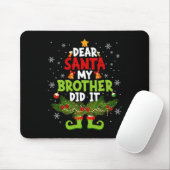 Grappige Elf Beste Sint Mijn Broer Heeft Het Gedaa Muismat (Met muis)