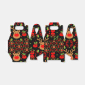 Grappige Elf Christmas Wrapping Bedankdoosjes (Uitgevouwen)