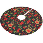Grappige Elf Christmas Wrapping Kerstboom Rok (Gekanteld)