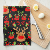 Grappige Elf Christmas Wrapping Theedoek (Quarter Fold)