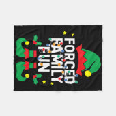 Grappige Elf Geforceerde Familie Pret Sarcastisch  Fleece Deken (Voorkant (Horizontaal))