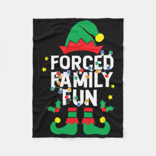 Grappige Elf Geforceerde Familie Pret Sarcastisch Fleece Deken