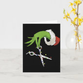 Grappige Elf Handen Kapper Kapsalon Schaar K Kaart (Gele Bloem)