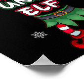 Grappige Elf Kerst Pyjama Pjs Matching Familie Gr Poster (Hoek)