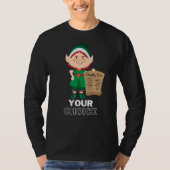 Grappige Elf Ondeugend of Leuk Lijst Uw Keuze T-shirt (Voorkant)