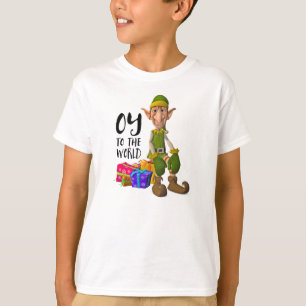 Grappige Elf Oy voor de wereld T-shirt