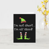 Grappige Elf Quote Uitdrukking Grafisch Kerstcadea Kaart (Gele Bloem)