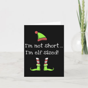 Grappige Elf Quote Uitdrukking Grafisch Kerstcadea Kaart