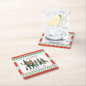 Grappige Elf Uw Familie van Zes met inbegrip van H Kartonnen Onderzetters (Insitu)