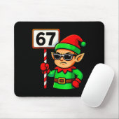 Grappige Elf Zes Zeven 6 7 Meme Kerst Kleding 67 Muismat (Met muis)