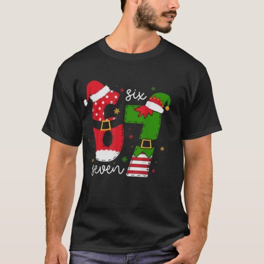 Grappige Elfenbenen Kerst T-Shirt – Schattige Fees (Voorkant)