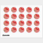 Grappige Elfenbenen Kerstmis | Noordpool Schelmens Ronde Sticker (Vel)