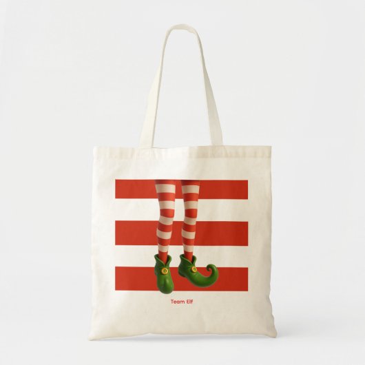 Grappige Elfenbenen | Noorderlicht Pret Kerst Tas (Voorkant)