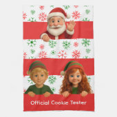 Grappige Elfengezichten | Officiële Cookie Tester Theedoek (Verticaal)