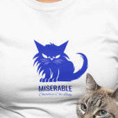 Grappige ellendige kinderloze kat dame t-shirt