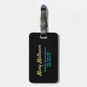 Grappige Emmerlijst Hier Kom Ik Bagagelabel (Achterkant verticaal)