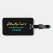 Grappige Emmerlijst Hier Kom Ik Bagagelabel (Achterkant horizontaal)