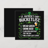 Grappige Emmerlijst Vier St. Patrick's Dag Kaart (Voorkant / Achterkant)