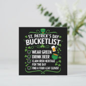Grappige Emmerlijst Vier St. Patrick's Dag Kaart (Staand voorkant)