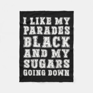 Grappige Emo Rock Muziek Quote Black Parade Sugar  Fleece Deken