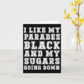 Grappige Emo Rock Muziek Quote Black Parade Sugar  Kaart (Gele Bloem)