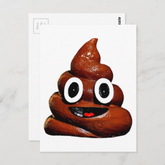grappige emoji briefkaart (Voorkant / Achterkant)